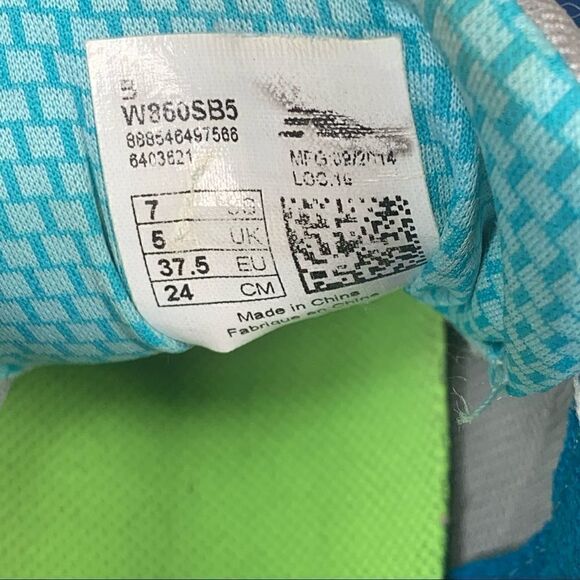 New Balance Women’s 860 V5~Silver/Blue Running Shoes Lace Up~Size 7B - Picture 9 of 9